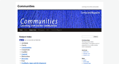 Desktop Screenshot of communities.connected.org